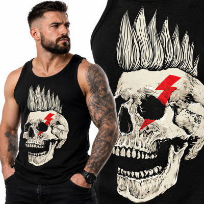 TANK TOP  HORROR PUNK SKULL ROCK